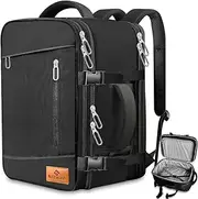[hzzycer] Cabin Bags 40x20x25 for Ryanair, Underseat Carry on Bag Hand Luggage Bag Travel Backpack Cabin Size 20L Rucksack for Men Women, Black