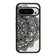 Google Pixel 9 Pro Impact Magnetic Case Black Lace Mandala