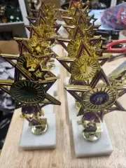 12x 175mm Netball Trophies Batch. Discontinued Range.