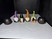 Salt and Pepper Shakers Gnomes and Cauldrons Set of 6 (Z73)