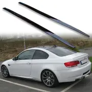 FYRALIP Gloss Black Side Skirt Extension Rocker Panel Lip For BMW E92 M3 E93 M3