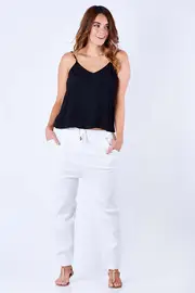 Onyx Drop Crotch Pant--SAS-9961PKSS