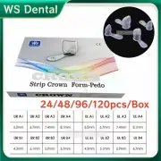 Dental Strip Crown Kids Form-Pedo Resin Pediatric Deciduous Anterior Crowns