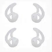 Silicone Fin Ear Mold for Two Way Radio Earpiece Replacement Earmold Earbud Tips for Surveillance Police Earpiece Coil Tube Headset (2 Pair Fin Large)