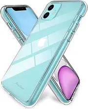 ProCase iPhone 11 Case Clear, Hybrid Slim Crystal Clear Case Shock-Absorption Anti-Scratch Bumper Cover Protective Case with Soft TPU + Hard PC Back Cover for iPhone 11 6.1 Inch 2019 –Clear