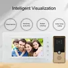 Video Doorbell 7 Inch Monitor HD Night Vision Camera 2 Way Intercom Wired Vi HEE