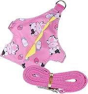 GREENADSCAPE 1 Set Comfortable Adjustable Bunny Harness and Leash for Small Pets Portable Traction Harness for Rabbits Guinea Pigs and Ferrets for Walking and Outdoor Activities