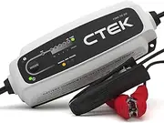 CTEK CT5 TIME to GO, Battery Charger 12V, Battery Tender Charger, Battery Maintainer, Countdown Timer, Start Indicator, Built-in Temperature Compensation, Reconditioning Mode and Dedicated AGM Mode