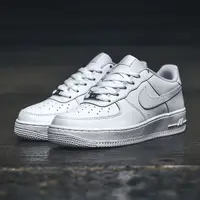 在飛比找蝦皮商城優惠-NIKE AIR FORCE 1 GS 白色 全白 經典 皮