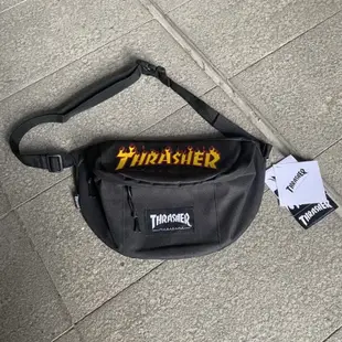 Thrasher 腰包黑色垃圾桶黑色腰包