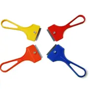 4 piece Mini Paint Glass Scraper Window Blade Small Razor Single Edge + Safety Cap