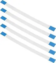 ECSiNG Pack of 5 10-Pin Power Reset Button Flex Ribbon Cable Ribbon Cable Connector Compatible with Sony Compatible with Playstation 3 PS3 Slim 2000 2500 Controller (90 mm)