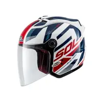 在飛比找樂天市場購物網優惠-【SOL Helmets】27S開放式安全帽 (星艦_白/藍