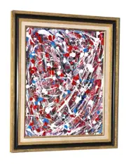 "American Celebration-4th of July" ORIGINAL American Artist GREGORY HUGH LENG