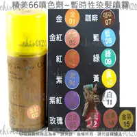 在飛比找蝦皮購物優惠-精美66噴色劑 彩色噴色劑 暫時性染髮劑  染髮噴霧  彩色