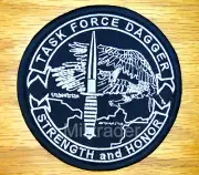 US Special Forces Afghanistan (CJSOTF) Task Force Dagger Patch (BW)