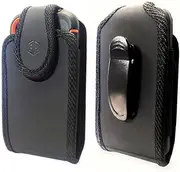 Premium Neoprene Swivel Cell Phone Carrier Holster Men Cell Phone Belt Holder, Compatible with [iPhone iPhone 12 Mini SE 5 5S 5C Samsung J1 J3 LG K7 K10 & More] fits with Thick or Heavy Duty Case