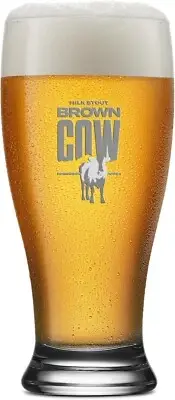 CALABOGIE BREWING BROWN COW MILK STOUT Beer Glass