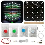 8x8x8 LED Cube Kit DIY Electronic Kit Soldering Project Kit, User Needs to So...