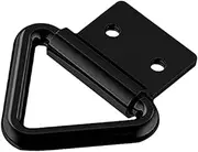Cargo Tie Down Ahor Hook Ahor Lashing Loop Metal Accessory Portable Towing Hook Truck Fixing Loop for Motorcycles Campers, Black 5.65x4.6 cm