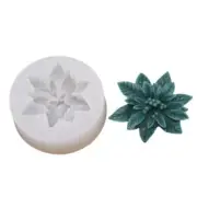 Christmas Flower Silicone Mold Candle Mold Resin Molds Cake Decorating Too G6F4