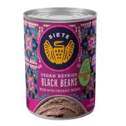 Vegan Refried Black Beans 16 Oz (Case Of 12) by Siete