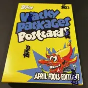 2023 Topps Wacky Packages Postcards April Fools Edition Unopened Sealed Box