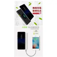 在飛比找蝦皮購物優惠-新款iPhone X 無線行動電源 10000mah 支援T