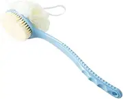 NOLITOY Mesh Body Skin Cleaning Brush Long Handle Shower Brush Bath Ball Soft Material for Foot Back Knees
