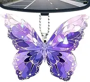 Mxshc Butterfly Ornaments For Tree,Crystal Animal Ornament | Glitter 2D Rainbow Maker Window Decoration For Backpacks, Door Handles, Holiday Trees