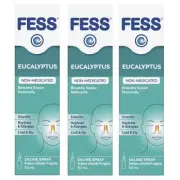 3 x FESS Eucalyptus Saline Spray 30mL