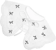 [VERDANVERSE] Versatile Cotton Shawl with Butterfly Bow Faux Collar Stylish Layering Accessory for Weddings Casual Outfits and All Occasions Comfortable and Wrinkle Resistant Fashion Scarf for