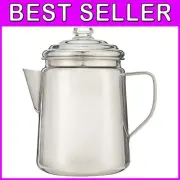 Durable Stainless Steel 12-Cup Percolator - Filterless Camping Coffee Solution