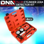 100 Psi TU-21 Steel Cylinder Leakdown Detector Engine Compression Tester Kit Red