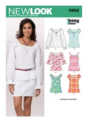 New Look Pattern 6892 N6892 Misses' Tops