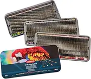 [Derwent] Chromaflow Pencils, Set of 150 in Tin, 3.5mm Round Core, Premium Core Strength, Blendable with Smooth Texture, Ideal for Drawing, Colouring & Layering, Professional Quality, 2306263