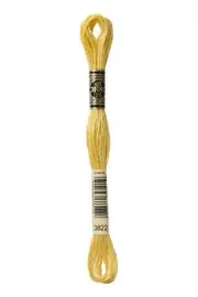 Dmc 6-Strand Embroidery Cotton 8.7yd-Light Straw(pack of 12)