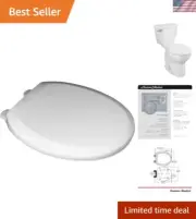 Champion Slow-Close Round Front Toilet Seat, White