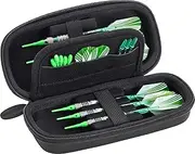 Casemaster Sentry 6 Dart Case Slim, Holds Extra Accessories, Tips, Shafts and Flights, Compatible with Steel Tip and Soft Tip Darts, Impact & Water Resistant TacTech Shell