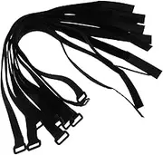 Gogogmee Goal Net Fasteners 10 Pack Tape Straps Cable Management Strap Strong Adhesive
