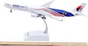 Pre-Built Model Aircraft 31CM for Malaysia Airlines A330-300 9M-MTE Desktop Display Metal Model 1:200 Scale Diecast Aircraft Replica Miniature Airplane Model