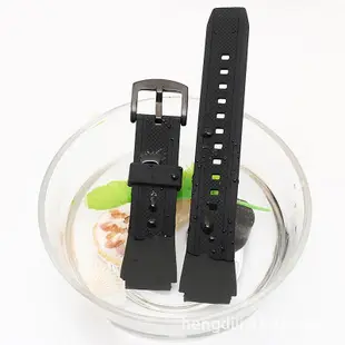 Yifilm 矽膠錶帶卡西歐 EDIFICE 系列 EF-552PB-1A2 錶帶 EF552 手鍊耐用皮帶橡膠黑色腕帶