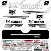 Fits Bobcat T650 Decal Kit Skid Steer - (Curved Stripes) - CUSTOM LIGHT GREY!