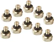 KITANDOVE 10Pcs Misting Nozzle for Low Pressure Spray Irrigation Atomizing Hose Sprayer Head for Gardening Outdoor Cooling Humidifying