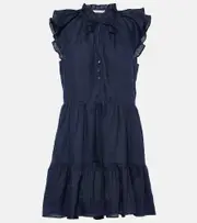 [Veronica Beard] Veronica Beard Zee linen minidress AU 4 blue