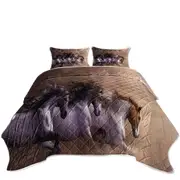 Run To Freedom Wild Horses Coverlet