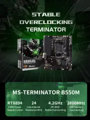 MAXSUN Mainboard B550M AMD Gaming Motherboard DDR4 M.2 Supports Ryzen 3000 4000 5000 CPU AM4 socket R5 5600G 5600X 5700G 5700X Bundle: Motherboards