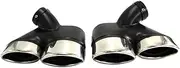 Car accessories Stainless steel exhaust Tip tail throat, bilateral four-out muffler Compatible For Benz W211 E260 E240