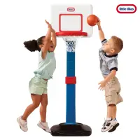 在飛比找momo購物網優惠-【Little Tikes】小籃球架-方框(可調整高度的籃球