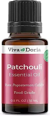 Viva Doria Pure Patchouli Essential Oil, Food Grade, 0.5 Fl oz